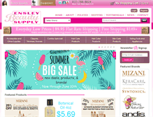 Tablet Screenshot of ensleybeautysupply.com